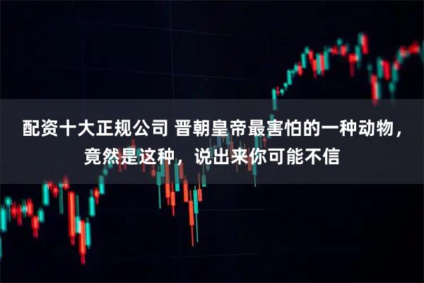 配资十大正规公司 晋朝皇帝最害怕的一种动物，竟然是这种，说出来你可能不信